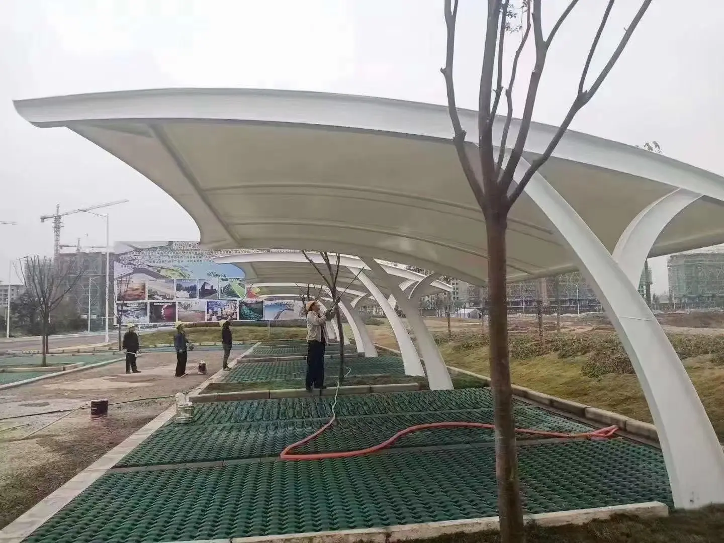 贵州台江膜结构车棚采购避坑指南:本地气候不同,别拿低价当性价比