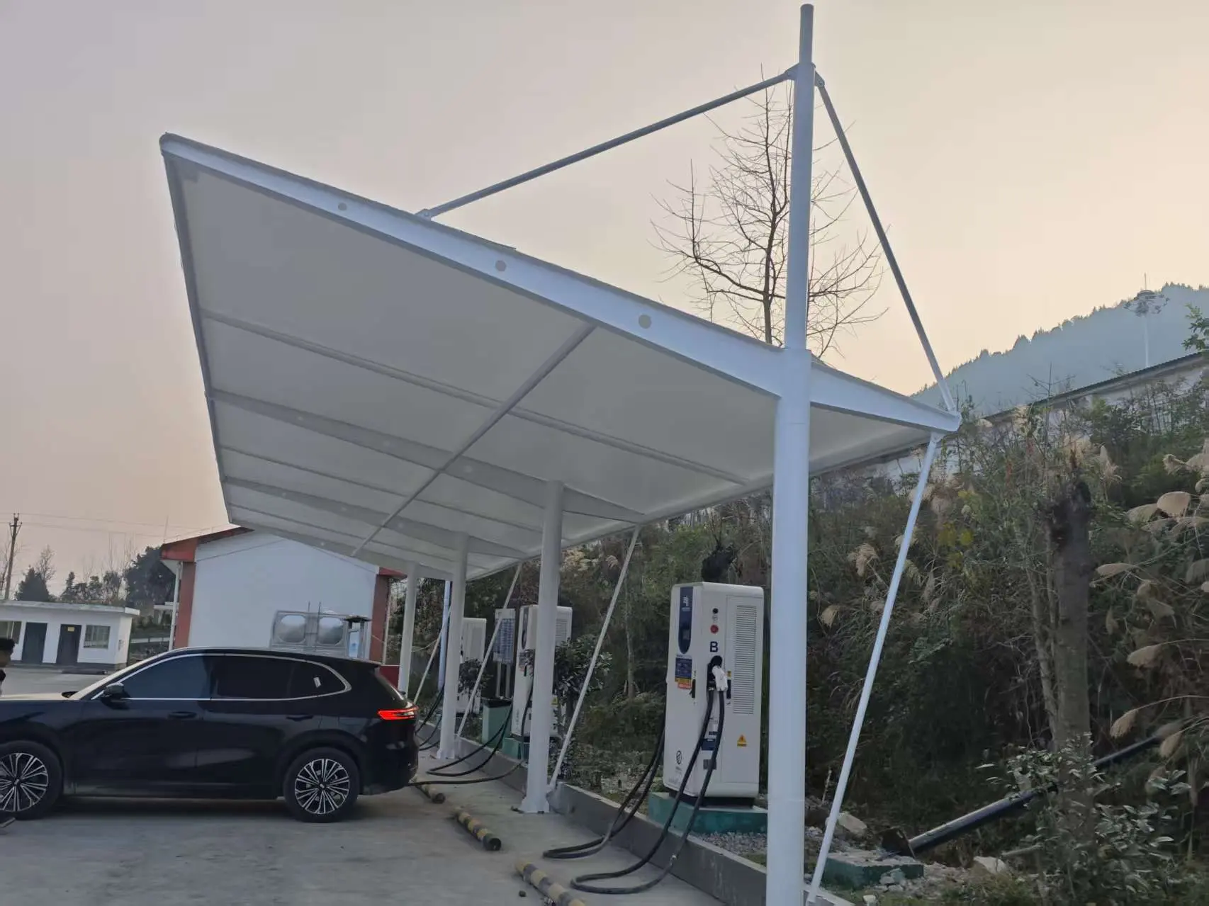 贵州台江膜结构停车棚怎么选不踩坑?本地源头工厂详解选材与报价